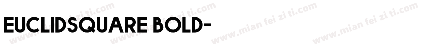 euclidsquare bold字体转换
